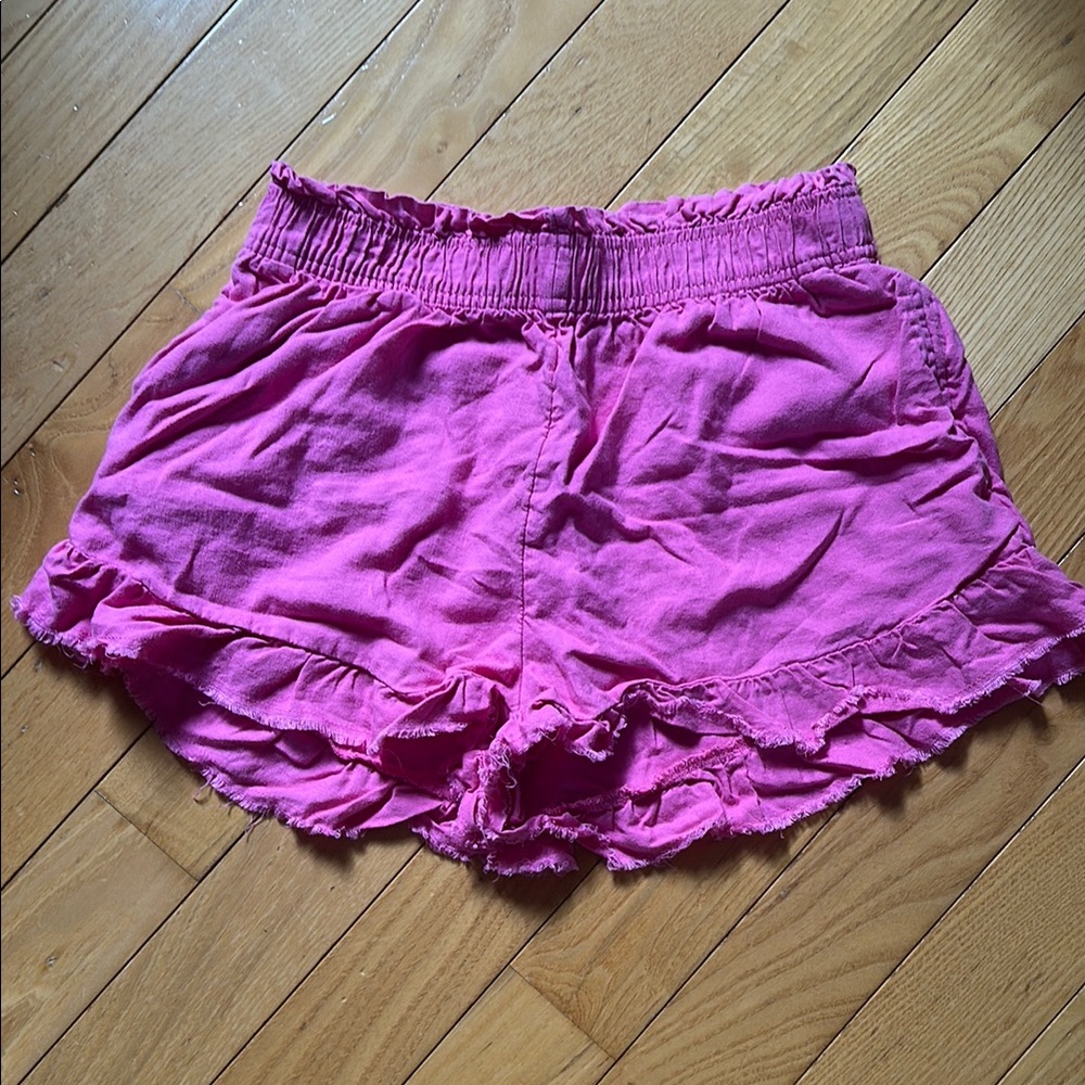 Aerie Pink Ruffled Women's Shorts